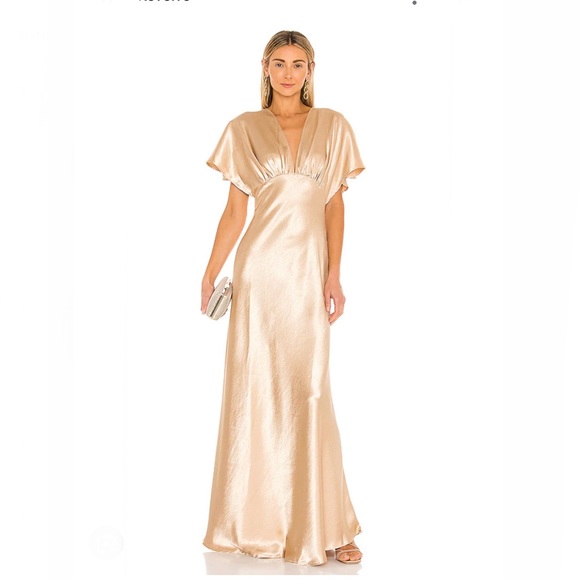 Free People X REVOLVE Beatrice Maxi Dress in Calm Sand Size 0 - Picture 3 of 3